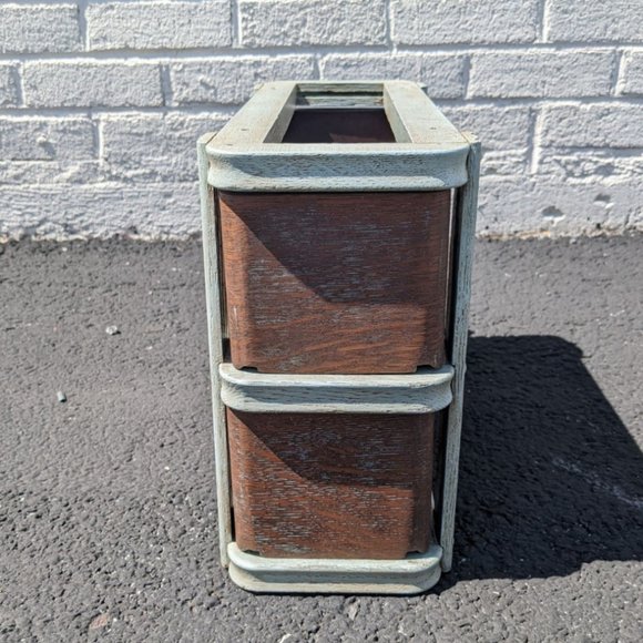 Desk Top Organizer Salvaged From Dilapidated Vintage Sewing Cabinet - Picture 5 of 7